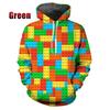 Funny Building Blocks Toys Graphics For Men Hoodies Pullovers For Men Clothing 3D Printed Hoodies Fashion Sweatshirts Hoodies