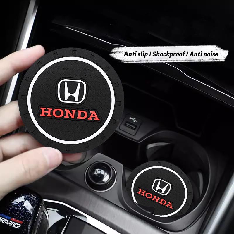 AQU3 Honda Car Cup Holder Mat Exclusive Car Interior Water Cup Mat For Honda Civic FIT Accord Prelude CRV 5th City CRZ CRX Jazz HRV
