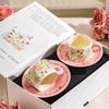 Набор кофейной чашки и блюдца Xiangyang Flower Blossom Керамическая кофейная чашка Подарочная коробка Премиальный сувенир День медсестры День матери