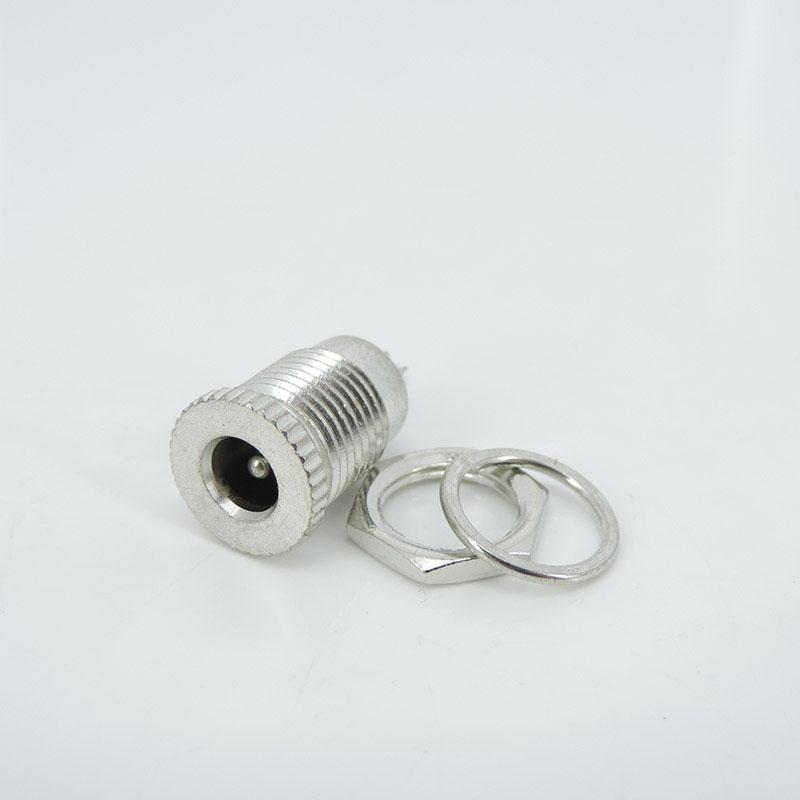 DC099 DC Power Jack Socket Female Panel Mount Connector Metal 5.5 mm x 2.1mm DC-099 Open Hole 11MM 5.5*2.1 5.5*2.5