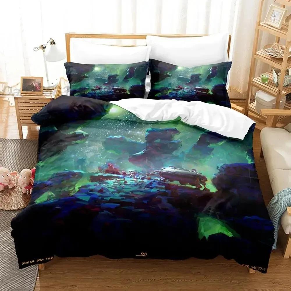 Astroneer Bedding Collection Single Twin Full Queen King Size Bed Collection Adult Kid Bedroom Duvet Cover Collections 3D Print Game Bed Sheet Set