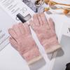 Толстые вязаные перчатки Вязаные варежки с полными пальцами Зимние теплые женские перчатки Женские Девушки