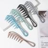 Handle Grip Large Tooth Curly Hair Comb Hair Styling Comb Men Hairdressing Wide Teeth Comb Gift