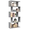 VidaXL Room Divider Shelf 5 Levels Sonoma Grey 70x24x161 Cm, Shelf, Bookcase, Storage Shelf, 858098