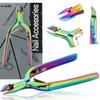 Cuticle Nippers Nail Clippers Cosmetic Scissors Manicure Spa Salon Multicolor