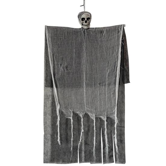 Halloween Hanging Ghost Realistic Easy Installation Scary Hanging Skeleton Grim Reaper Haunted House Decoration