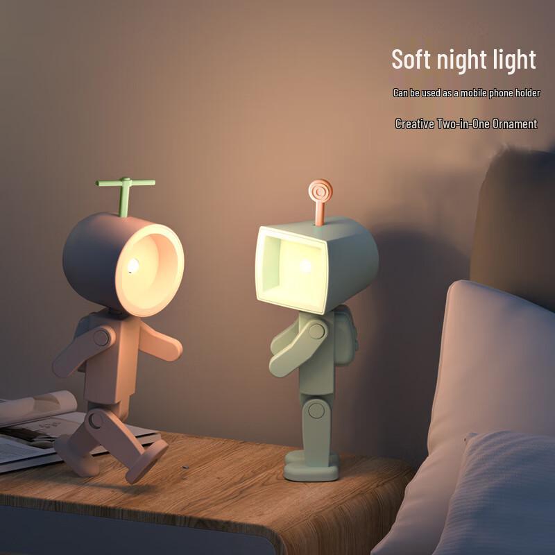 Astronaut Magnetic LED Night Light with Phone Holder