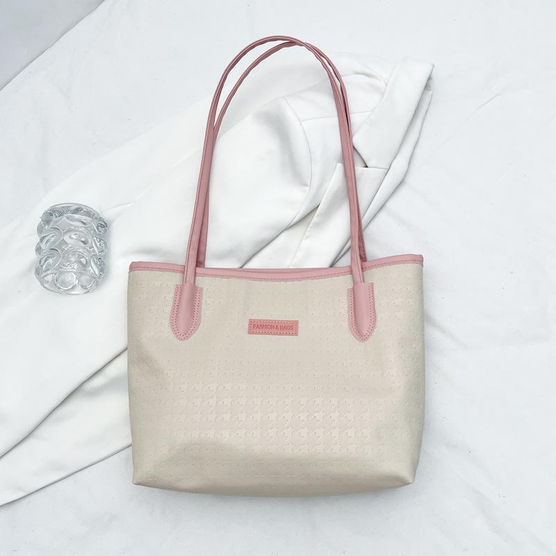 Сумка для студенток колледжа, вместительная, женская, 2024, новая, повседневная, сумка через плечо, нишевый дизайн, классная сумка-тоут для поездок на работу