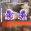 2D Flat Halloween Earrings for Women, Ghost Earrings, Colorful Acrylic Earring, Halloween Jewelry