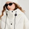Chuyu Women's Three-Proof 90% White Duck Down Hooded Puffer Jacket