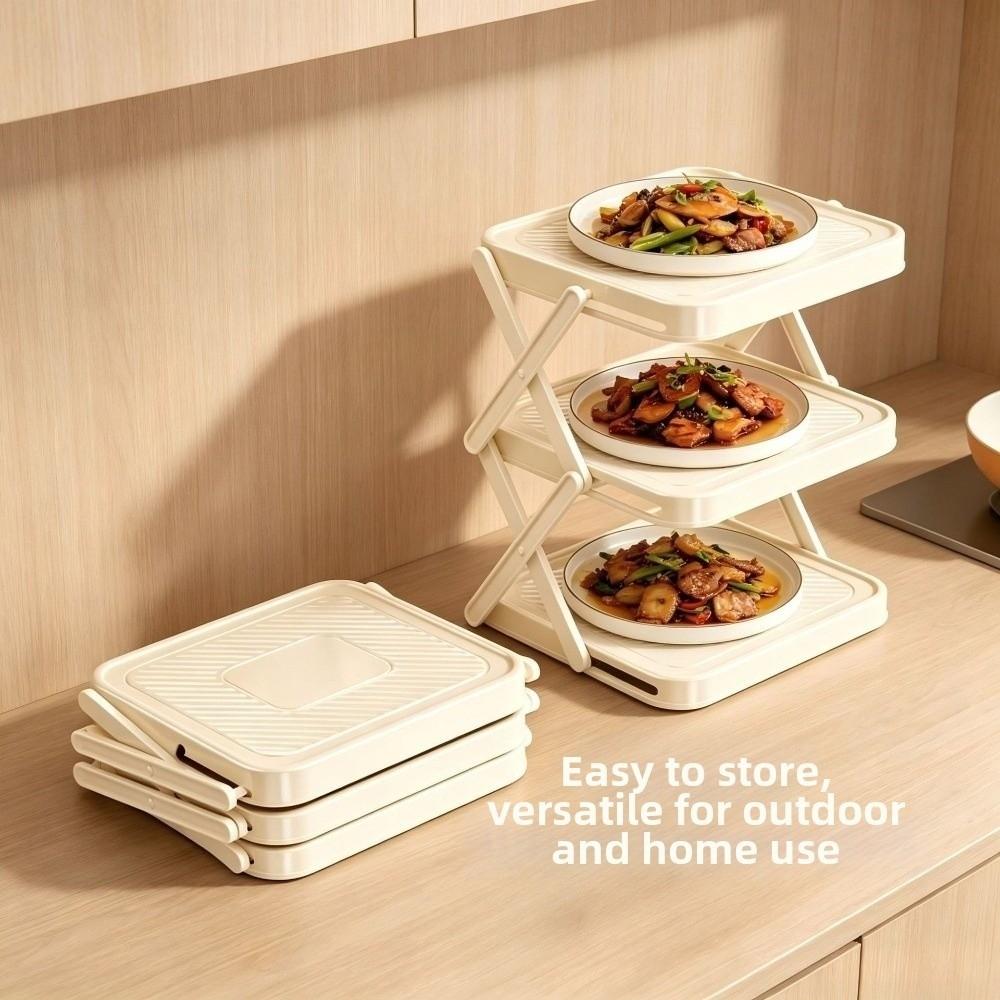Large Capacity Prepare Dish Storage Rack Space-Saving Dish Storage Rack Preparing Food