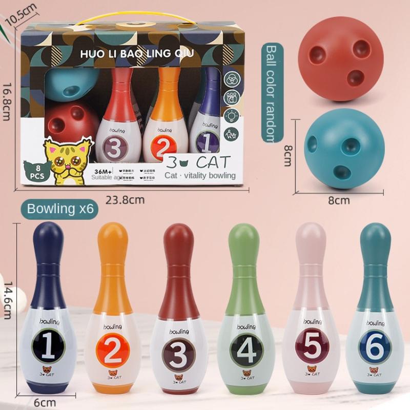 Детские игрушки для боулинга для мальчиков и девочек, спортивные мячи для помещений для детей, взаимодействие родителей и детей, головоломка и раннее развитие