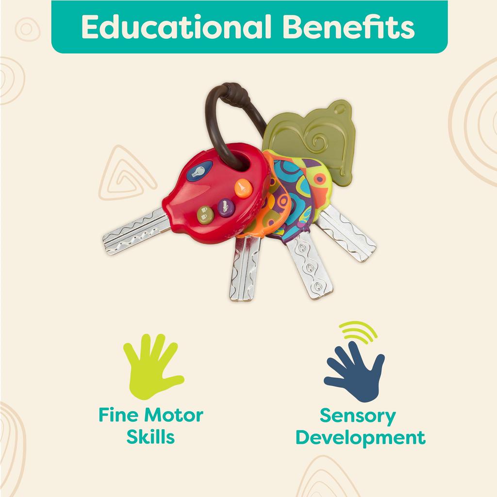 Игрушки Реалистичный ключ для вождения со светом и для возраста 18 месяцев и аутентичный BX1941Z B. Удачливый! Звук, Без БФА, Вверх, Продукт,