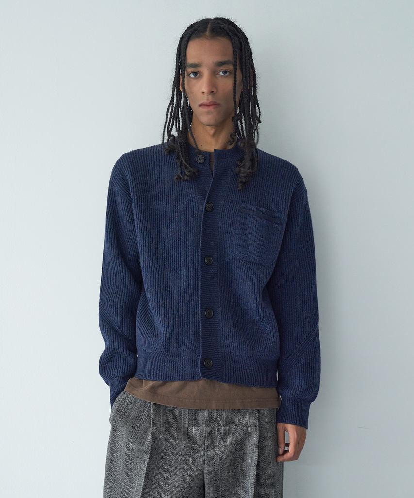 Pelote One-Pocket Cardigan (Dark Navy)