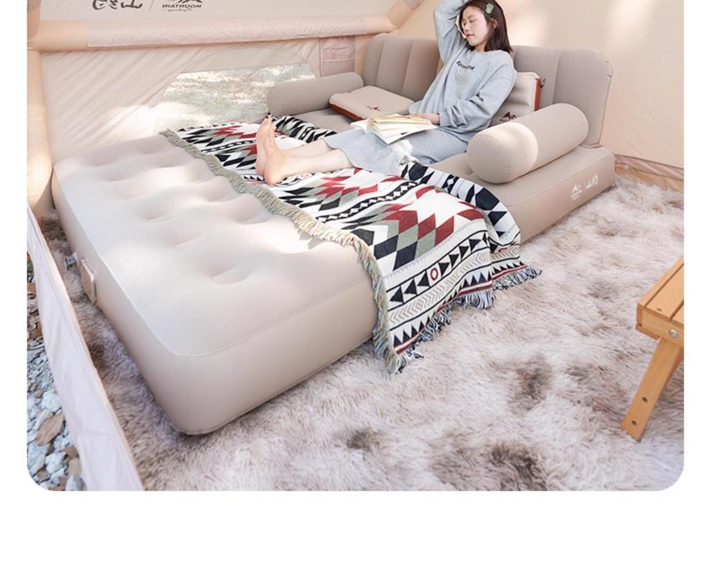 Надувной диван и кровать: Портативный коврик для улицы и помещений для кемпинга и сна