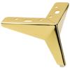 Star furniture leg, gold chrome, height 10 cm