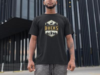 Футболка для охоты на оленей Bucks Подарок для мужчин Женщин Охотников Забавная футболка с графикой рогов