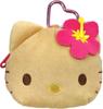 Tees Factory Sanrio Hello Kitty Characters Plush Zipper Mascot with Carabiner, Sun-Damaged, H100 X W115 X D50mm, SR-5546758HK