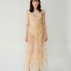 Dress Star Lace Maid Dress Spaghetti Straps Summer Tulle Dress Women Cover Up V-Neck Sling Dress