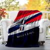 Mustang Flannel Blanket Soft All-Season Throw, Design for Camping, Car Travel, Hiking Sofa, Bed, Office Perfect Gift for Parties