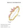 925 Sterling Silver Colorful Zircon Stars Moon Open Ring for Women French  Exquisite Sweet Jewelry Gifts