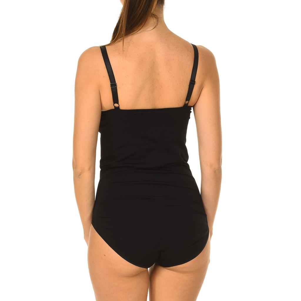 Женское корректирующее боди с бретелями и V-образным вырезом 510119