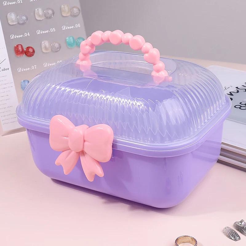 Детская коробка для хранения аксессуаров для волос, Коробка для хранения косметики и заколок для волос, Милая подставка для демонстрации бантов, украшений и ободков для волос для девочек