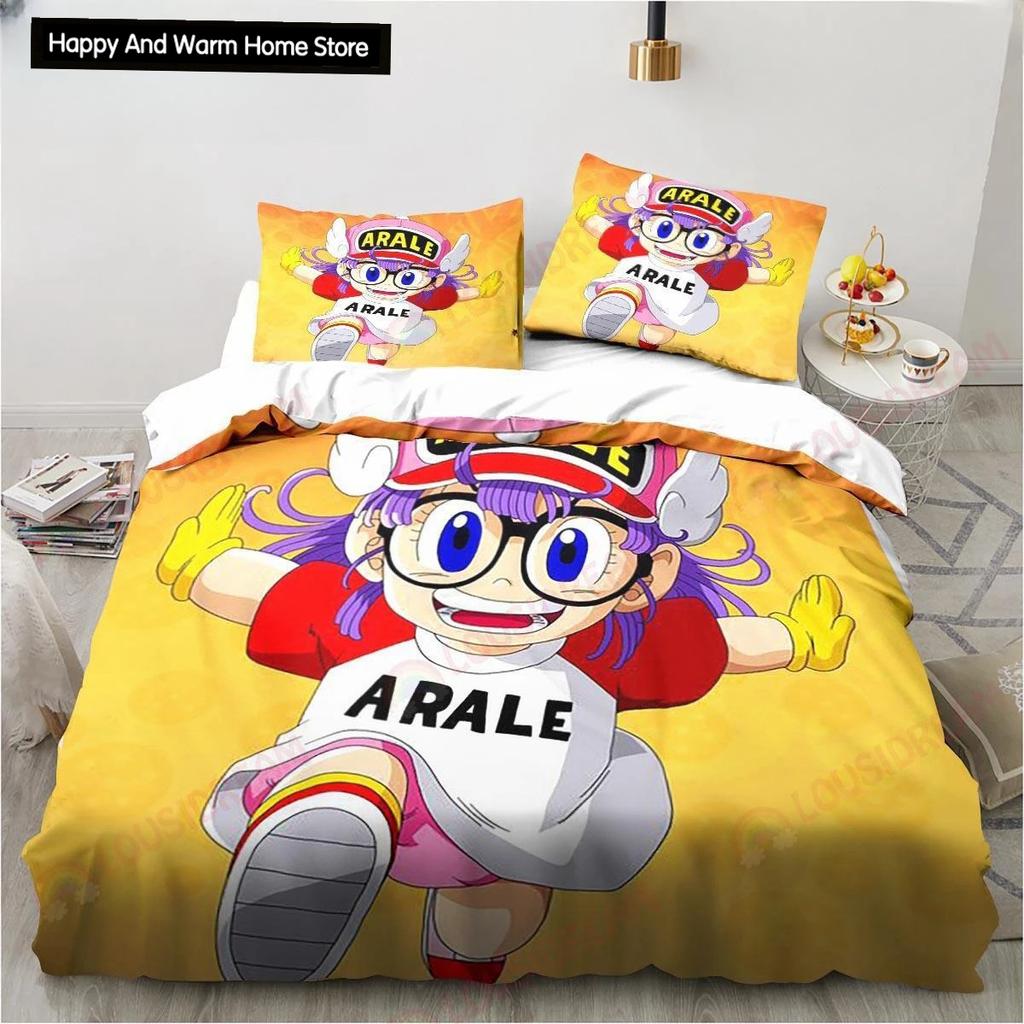 Новый милый мультяшный DR S-Slump Arale комплект постельного белья с рисунком аниме простыня King Twin Double Boys комплект постельного белья из микрофибры или полиэстера пододеяльник
