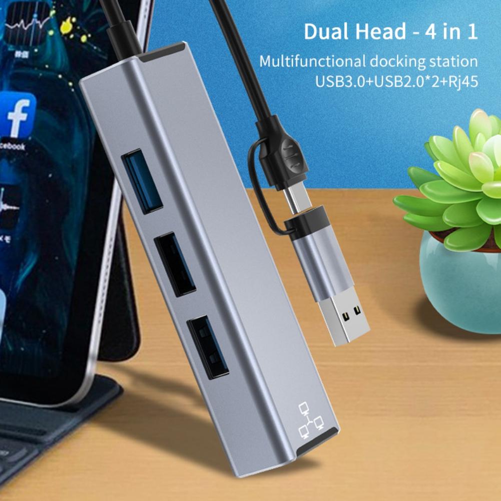 Usb 3.0 USB 3.1 Type-C Сетевой адаптер без драйверов USB-концентратор Rj45 Проводной адаптер Usb-C Ethernet 100 Мбит/с адаптер для ноутбука Macbook