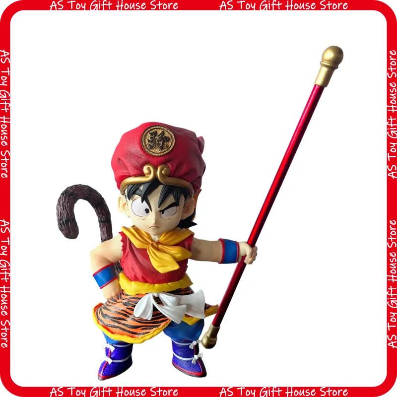 Sell Dragon Ball Goku Gk Figure Tiger Print Outfit With Power Pole Anime Statue Collectible Model Toy Desktop Decor Otaku