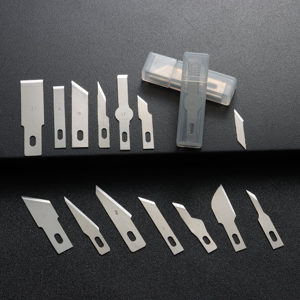 5/10pcs Engraving Non-Slip Metal Scalpel Knife Parts Blades Cutter Craft Knives for Mobile Phone PCB Repair Hand Tools