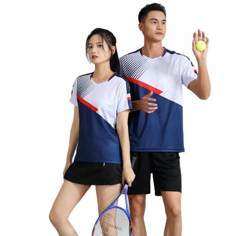 Men Women Quick Dry Sport Set Badminton Tennis Volleyball Training Competition Team Uniform