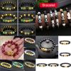 New Unisex Men Women Pixiu Attract Wealth Bracelets Wristband Good Luck Bangle Obsidian Stone Beads