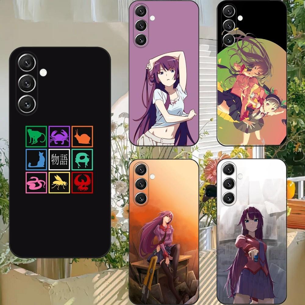Серия Monogatari Чехол для телефона Для Samsung S25,S24,S21,S22,S23,S30,Ultra,S20,Plus,Fe,Lite,Note,10,9,5G Черный Чехол