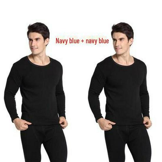 Men's Thermal Underwear Set: Buy One Get One Free. Autumn/Winter Cold-Proof, Includes 2 Sets with Velvet Lining.