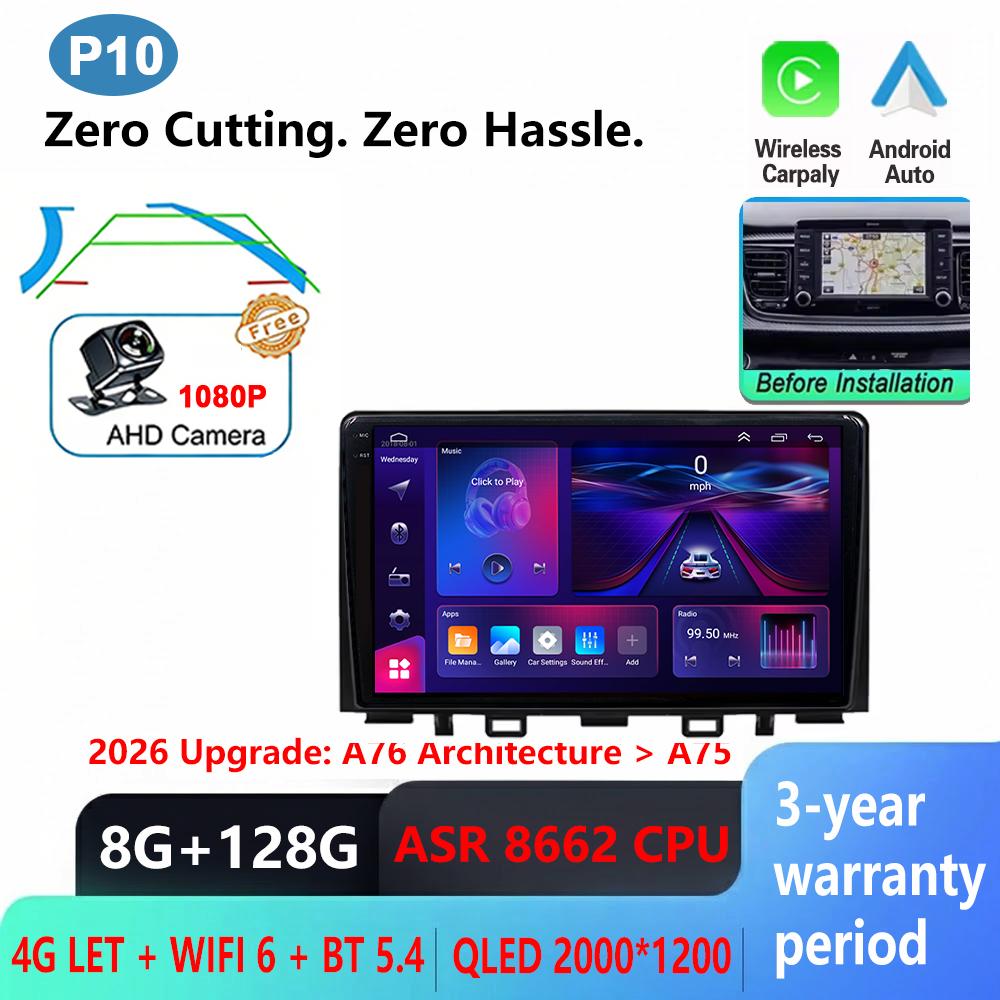 Android 16 Car Radio For Kia RIO Stonic YB 2016 2017 2018 2019 2020 2021 2022 Multimedia Player Auto Radio GPS Navigation Wifi