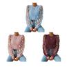 Women Spring Summer Pullover Tops O-neck Flower Decor Mesh Sleeve Chiffon Tops Solid Color Slim Fit Breathable Blouse