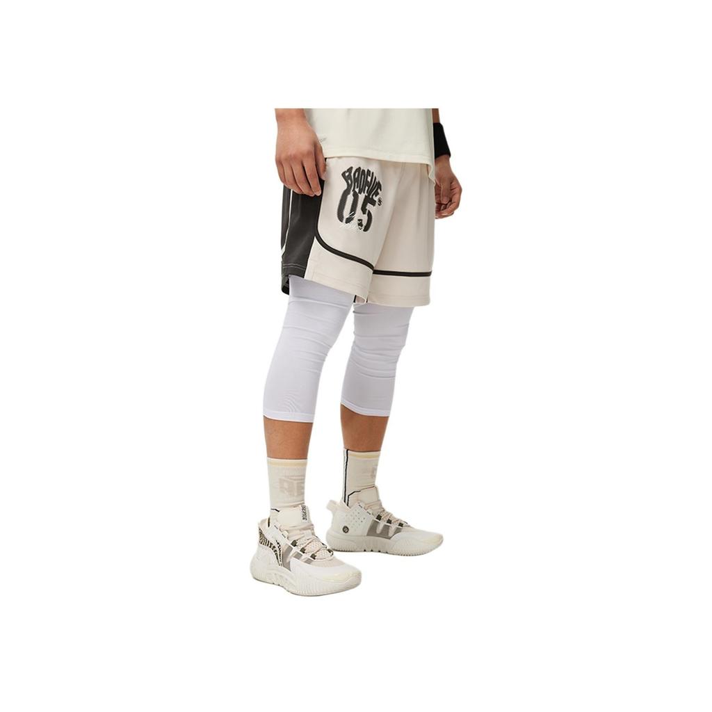 Баскетбольные шорты Li Ning Basketball Series с принтом свободного кроя, удобные, дышащие, мужские шорты Gravel-Gray Obsidian-Gray AAPU103-4