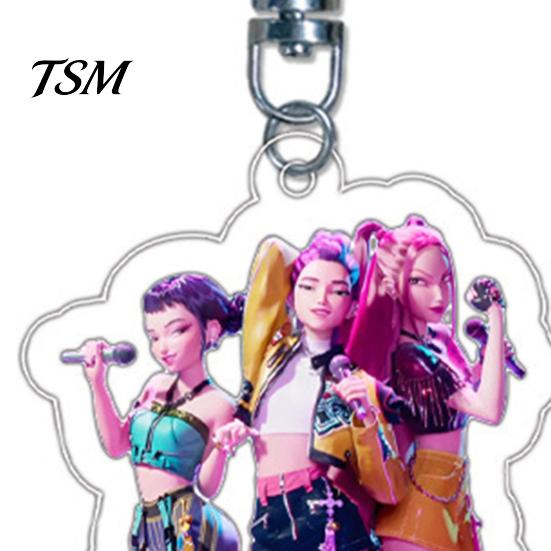 Character Keychain Witch Hunter Acrylic Anime Pendant Holder Exquisite Vivid Expression Bag Accessory
