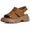 UGG Стильные женские сандалии Calimuze на одной лямке, коричневые 1178873-CHE