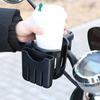 Motorcycle Phone Water Cup Holder 360° Rotatable Large Capacity Motorcycle Stroller Scooter Handlebar Mount Accessories