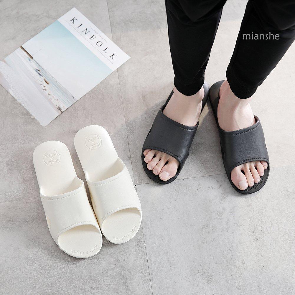 Mianshe Nordic Ultra-Lightweight Sandals Unisex Black L Non-Slip Hygienic Easy to Walk Guest Use