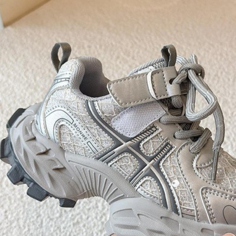 Детская сетчатая спортивная обувь дышащая студенческая беговая обувь модные кроссовки на мягкой подошве детская нескользящая повседневная обувь