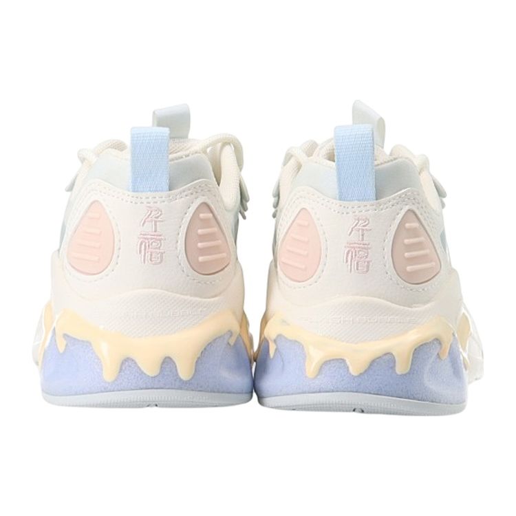 Anta Кроссовки женские Millennium 2.0 Shock Absorbing Non-Slip Reathable Dad Shoes White Blue Pink 122128896-6
