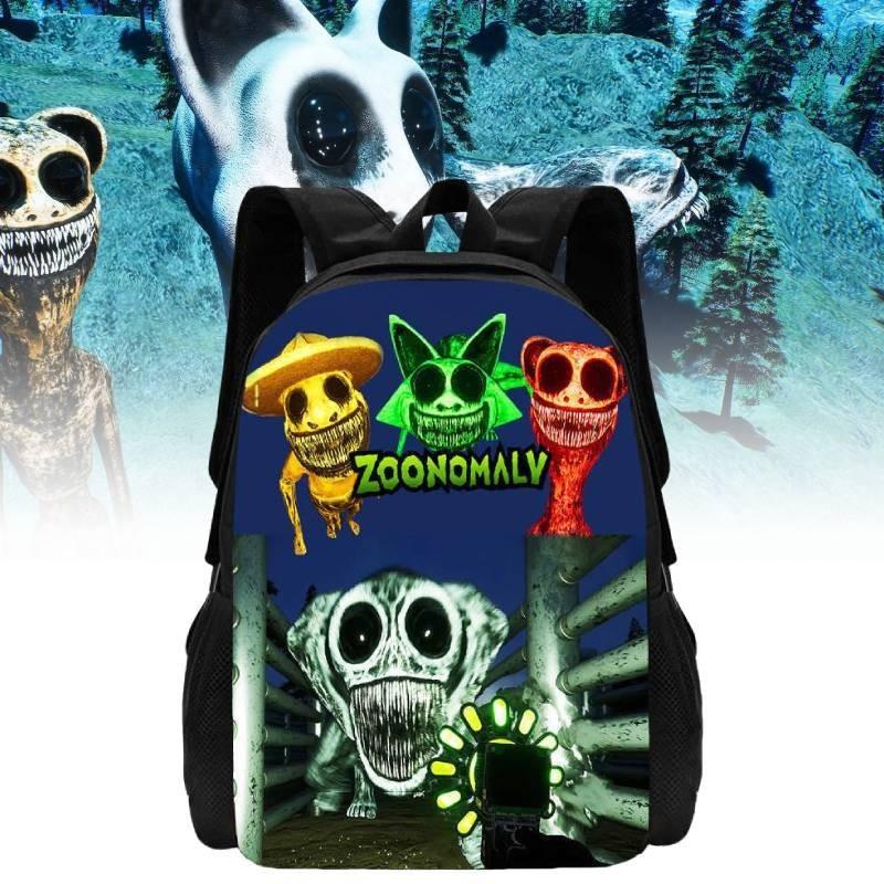 Cute Zoonomaly School Backpack With Fun Prints For Boys And Girls 15 Inch