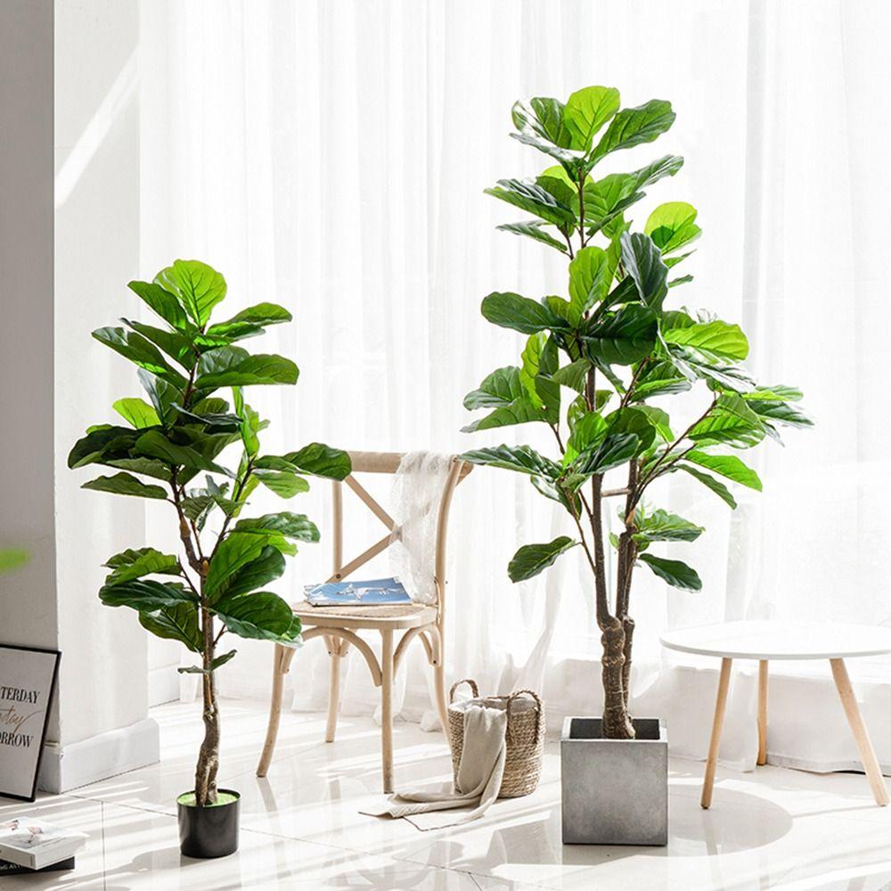 Свадьба Реалистичная Офисная Зелень Искусственное Растение Искусственная Ветка Фикуса Цветочная Композиция Искусственные Листья