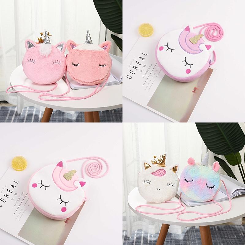 Мягкий вельветовый кошелек-единорог на одном ремешке, идеально подходящий для путешествий и активного отдыха