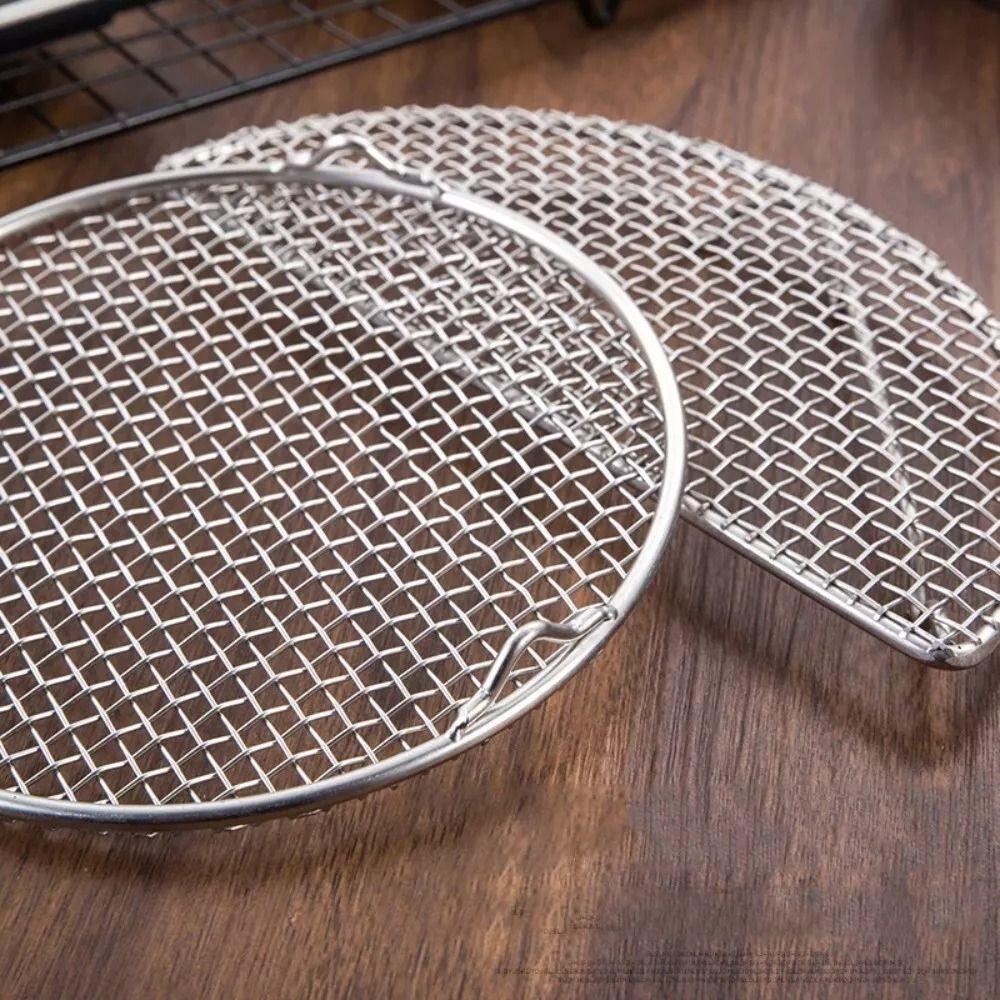 Полукруглая/Круглая Сушильная Сетка Сетка для Барбекю из Нержавеющей Стали Новая Сетка для Жарения Темпуры