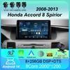 Автомобильное радио Android 14 Carplay для Honda Accord 8 Spirior 2008-2013 GPS Мультимедиа Видео Плеер Навигация GPS DSP WIFI+4G Стерео