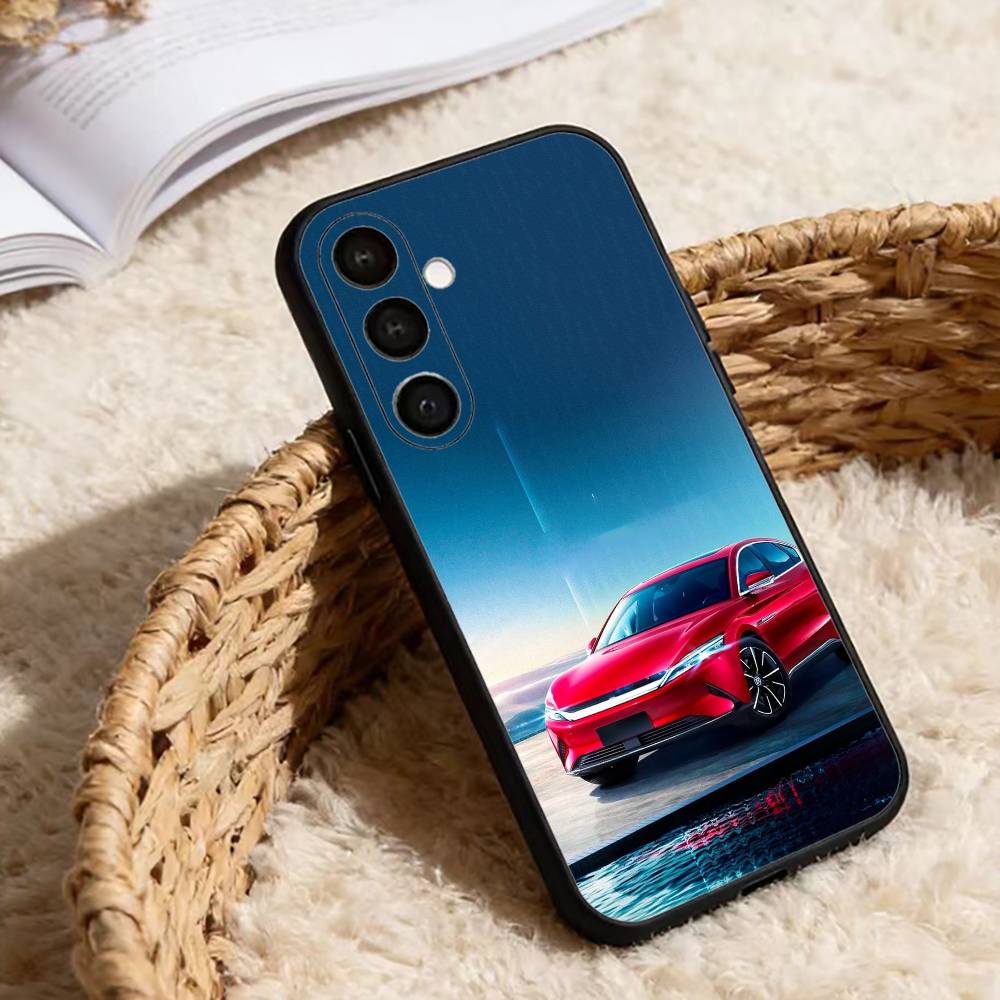 Электромобиль BYD Чехол для телефона для Samsung Galaxy A91,80,73,72 ,71,53,52,32 ,31,22,21s,20, Мягкий черный чехол